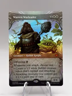 Warren Warleader 0300 Showcase Foil Bloomburrow BLB MTG NM - Image 1