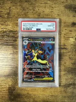 PSA 10 Mega Lucario ex 160/132 Pokemon TCG English - Image 1