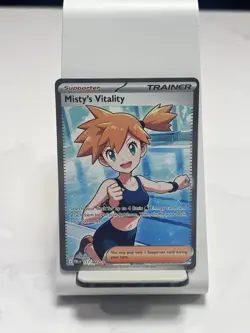 Misty's Vitality 111/084 Pokemon TCG Me05: Pitch Black Full Art Holo - Image 1