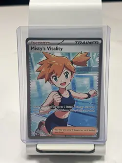 Misty's Vitality 111/084 Pokemon TCG Me05: Pitch Black Full Art Holo - Image 3