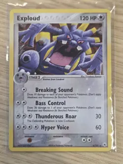 Pokemon TCG Exploud EX Hidden Legends Holo Card 6/101 Rare - Image 2