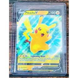 Pokemon Pikachu V SWSH198 Black Star Promo Ultra Rare Holo Sword & Shield 2022 - Image 3