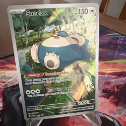 Pokemon TCG Snorlax 051 Scarlet Violet 151 Black Star Promo Card NM Condition - Image 3