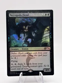 Necropolis Fiend 001/006 Foil Clash Pack Promo CP2 MTG LP - Image 1