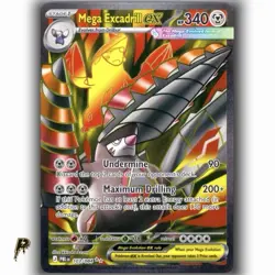 Pokemon Pitch Black Mega Excadrill ex 103/084 Full Art Ultra Rare Holo Card NM - Image 1