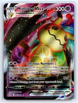 Mimikyu VMAX 069/172 Holo VMAX Rare Brilliant Stars Pokemon Lightly Played - Image 1