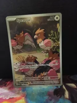 Spearow 151/132 Illustration Rare Mega Evolution Pokemon Holo Near Mint - Image 1