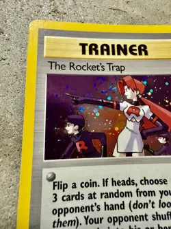 Pokemon The Rocket’s Trap 19/132 Holo Rare Swirl Gym Heroes WOTC 2000 - Image 4