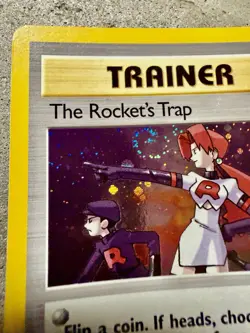 Pokemon The Rocket’s Trap 19/132 Holo Rare Swirl Gym Heroes WOTC 2000 - Image 5