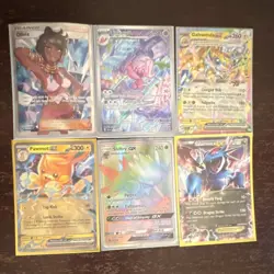 Pokemon TCG Holo GX Lot - Olivia, Tinkatuff, Galvantula, Pawmot, Shiftry - Image 1