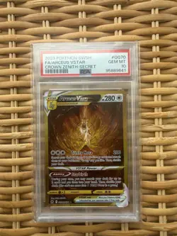 POKEMON PSA 10 CROWN ZENITH VSTAR GOLD SET & DEOXYS VSTAR LOT!! - Image 3