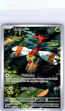 Yanma 183/182 Illustration Rare Destined Rivals Pokemon Holo Near Mint - Image 1