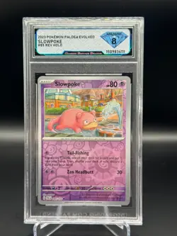 2023 Pokemon Paldea Evolved Slowpoke Slowpoke Common Reverse Holo DSG 8 - Image 1