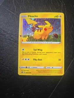 Pokemon TCG General Mills Promo Holo Pikachu SWSH039 25th Anniversary Stamp - Image 1