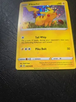 Pokemon TCG General Mills Promo Holo Pikachu SWSH039 25th Anniversary Stamp - Image 2