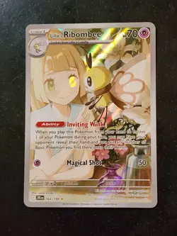 Lillie's Ribombee 164/159 Journey Together Illustration Rare Pokemon TCG NM - Image 1