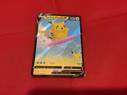 Surfing Pikachu V - 008/025 Ultra Rare Celebrations NM Pokemon TCG - Image 1