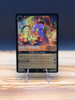 Disney Lorcana- Isabela Madrigal - Caring Cultivator (Foil)_ Rare- Wilds Unknown - Image 1