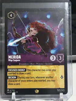 Merida Wisp Conjurer (3) Legendary Disney Lorcana Attack of the Vine! - Image 3