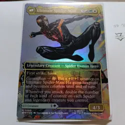 MTG Miles Morales Ultimate SpiderMan Foil Rare Played - Image 2
