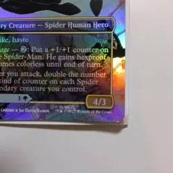 MTG Miles Morales Ultimate SpiderMan Foil Rare Played - Image 4