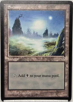 MTG - Mirage #312 Swamp (Foggy Night) - LP Vintage - Image 1