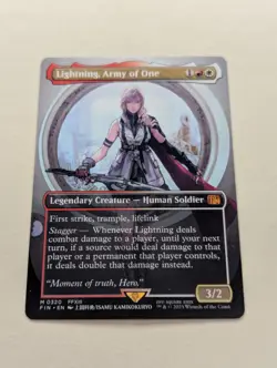MTG Final Fantasy Lightning, Army of One Borderless Non-foil #320 NM - Image 1