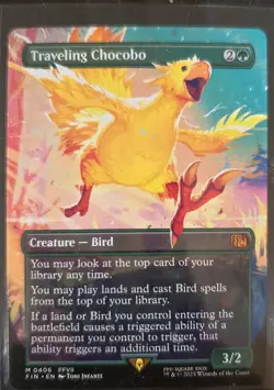 MTG Final Fantasy Traveling Chocobo Borderless Non Foil #406 M0406 NM/M - Image 1