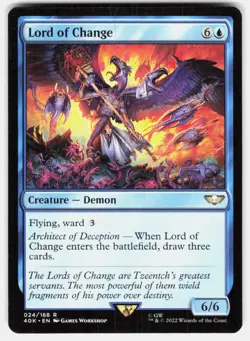 Lord of Change 24 Universes Beyond: Warhammer 40,000 Magic: The Gathering LP - Image 2
