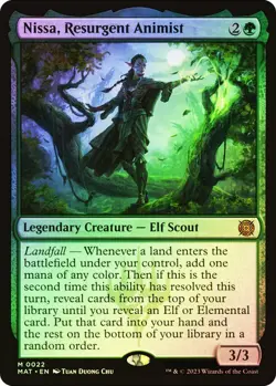 Nissa, Resurgent Animist Foil March of the Machine: The Aftermath NM MTG - Image 1