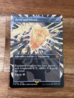 Final Fantasy Aettir and Priwen (Borderless) non-foil Magic MTG FIN361 - Image 1