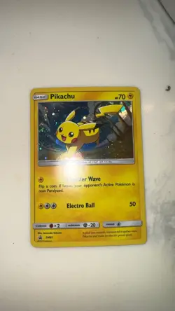 Pikachu SM81 Black Star Promo Pokemon Sun & Moon Promo 2017 Holo NM/LP - Image 2