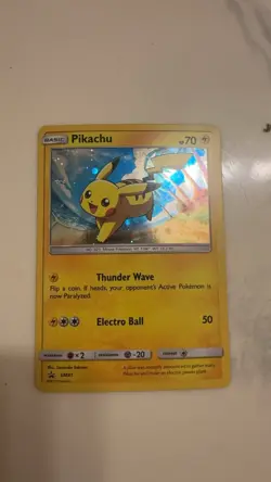 Pikachu SM81 Black Star Promo Pokemon Sun & Moon Promo 2017 Holo NM/LP - Image 3
