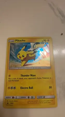 Pikachu SM81 Black Star Promo Pokemon Sun & Moon Promo 2017 Holo NM/LP - Image 4