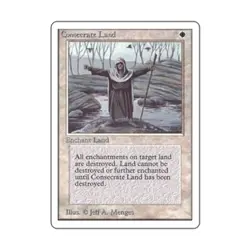 WOTC MtG Unlimited Consecrate Land (U) VG - Image 1
