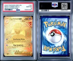 Pokemon Mega Gardevoir EX Gold 187/132 Mega Evolution PSA 10 Gem Mint - Image 3