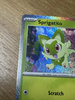 Sprigatito 191 Pokemon Scarlet & Violet Black Star Promo Horizons Stamped MINT - Image 3