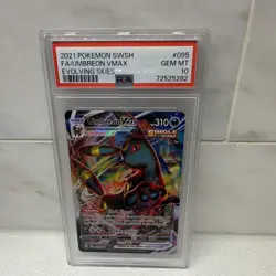 Pokemon Umbreon VMAX Full Art Holo Evolving Skies 095/203 2021 PSA 10 - Image 3