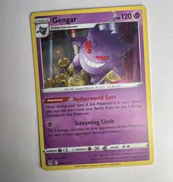 Gengar 066/196 Lost Origin Holo Rare Pokemon NM - Image 1