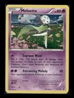 Pokemon TCG Meloetta Promo Holo XY193 2017 (LP) - Image 1