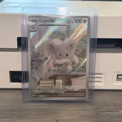 Pokemon Cinccino 153/086 Sv: Black Bolt Illustration Rare Holo 2020 English 100… - Image 1
