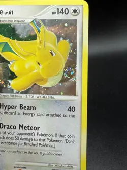 Pokemon Dragonite 140 HP Holo Rare Legends Awakened SWIRL 🌀 2/146 LP HW3 - Image 2