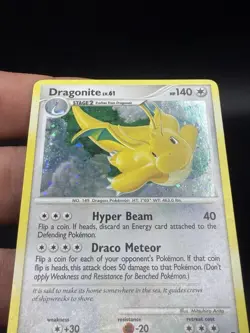 Pokemon Dragonite 140 HP Holo Rare Legends Awakened SWIRL 🌀 2/146 LP HW3 - Image 4