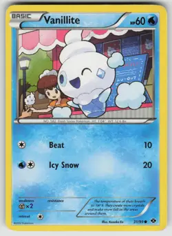 Vanillite 31/99 Common Next Destinies Pokemon Damaged - Image 1