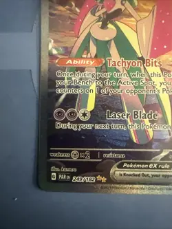 Pokemon TCG Iron Valiant EX Paradox Rift 249/182 Special Illustration Rare - Image 3