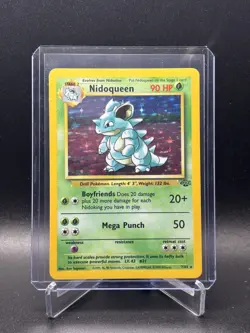 Pokemon Nidoqueen 7/64 Jungle Holo Rare LP - Image 1