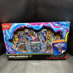 *NEW FACTORY SEALED Pokemon TCG Mega Greninja EX Premium Collection (8 packs) - Image 1