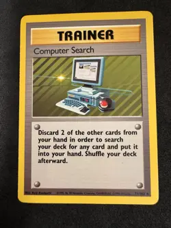 Pokemon Computer Search Base Set Shadowless Unlimited 71/102 AI Graded NM - Image 3