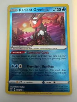 Radiant Greninja 46/189 - SWSH Astral Radiance - Pokemon TCG - Image 1