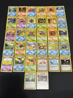 (LP/HP) Unlimited COMPLETE Fossil Pokemon Set 32-Card UNCOMMON/COMMON - Image 1